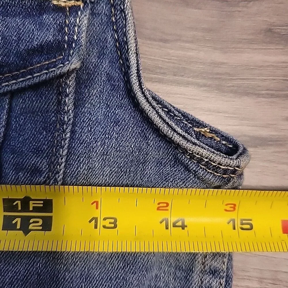 Levi's Denim Vest Youth 10-12 Blue Button‎ Up  Jean  Jacket